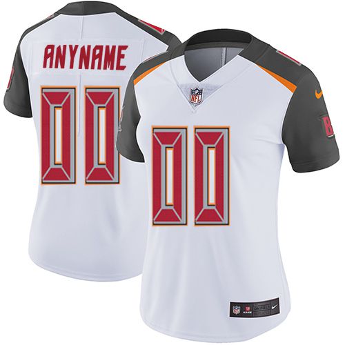 2019 NFL Women Nike Tampa Bay Buccaneers Road White Customized Vapor jersey